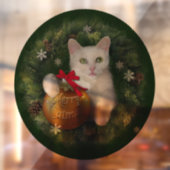 Merry Catmas Raamsticker (Vel 2)