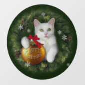 Merry Catmas Raamsticker (Vel)