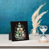 Merry Catmas Schattigee Kerstboom Vakantie Fotoplaat (Insitu)