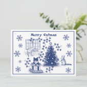 Merry Catmus - Carte de Noël (Debout devant)