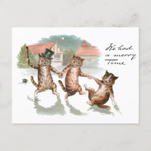 Merry Cats door Louis Wain Briefkaart