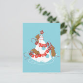 Merry Cheesemas Carte postale de vacances (PERSONN (Debout devant)