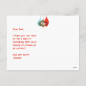 Merry Cheesemas Holiday Briefkaart (PERSONALISEREN (Achterkant)
