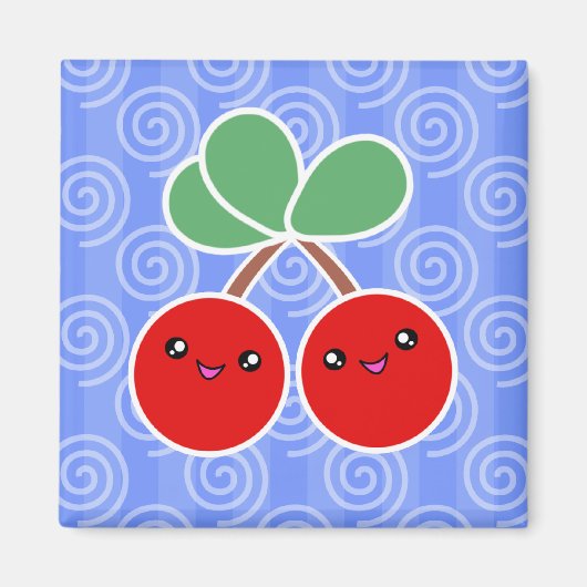 Merry Cherry Kawaii Magnet (Devant)