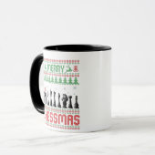 Merry Chessmas Funny Chess - kerstfeest Ugly Sweat Mok (Voorkant links)