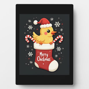 Merry Chickmas Chicken Fotoplaat