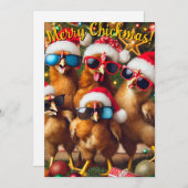 Merry Chickmas Kaart (Voorkant / Achterkant)