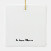 Merry Chickmas Keramisch Ornament (Achterkant)