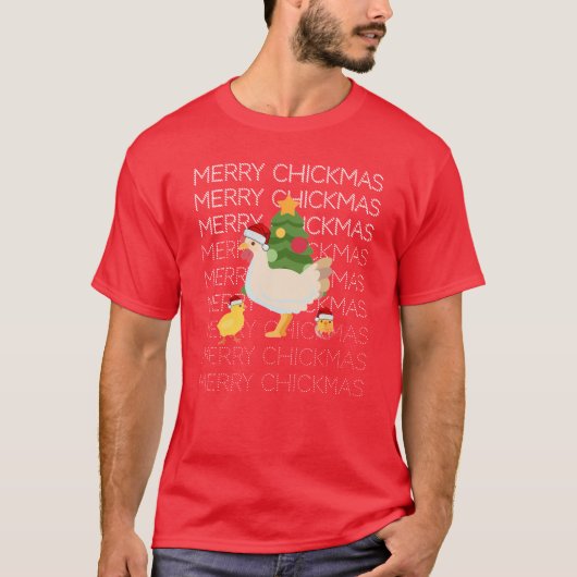 Merry CHICKMAS T-shirt (Devant)
