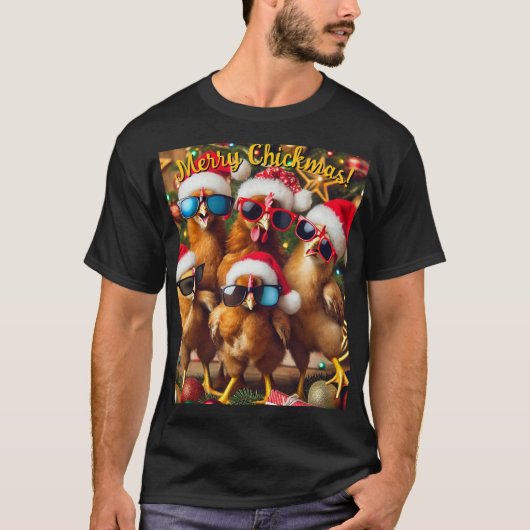 Merry Chickmas T-shirt (Voorkant)