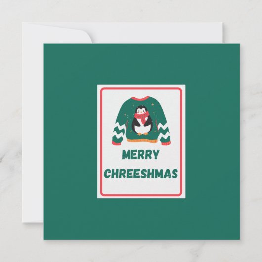 Merry Chreeshmas Penguin Sweater (Voorkant)