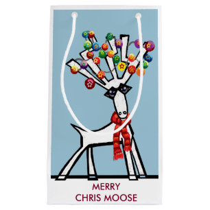 Merry Chris Moose of rendier Klein Cadeauzakje
