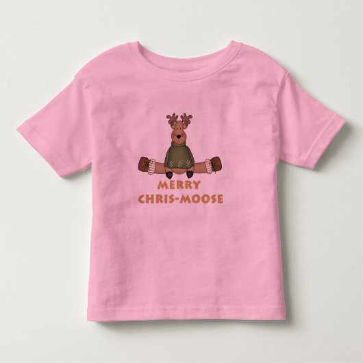 Merry Chris-Moose T-shirts en cadeautjes (Voorkant)