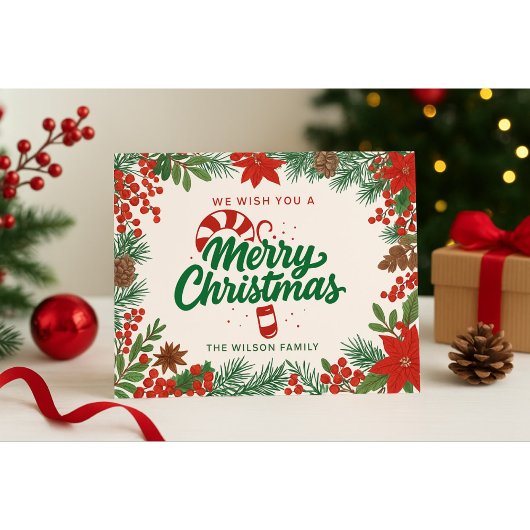 merry chrismas in u briefkaart