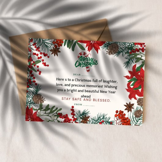 merry chrismas in u briefkaart