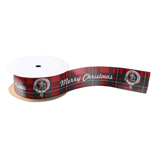Merry Chrismas MacGregor Tartan 2 yd Clan Badge Lint (Spoel)