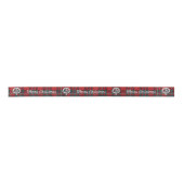 Merry Chrismas MacGregor Tartan 2 yd Clan Badge Lint (Voorkant)