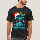 Merry Chrismukkah 2022 Happy Hanukkah kerstmis Sa T-shirt (Voorkant)