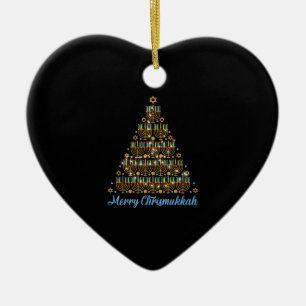 Merry Chrismukkah 2022 Happy Hanukkah Kerstmis Tr Keramisch Ornament