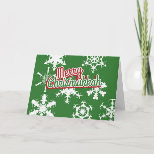Merry Chrismukkah Feestdagen Kaart