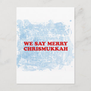 merry chrismukkah feestdagenkaart