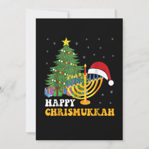 Merry Chrismukkah Happy Hanukkah 2022 Kerstmis Ug Feestdagenkaart