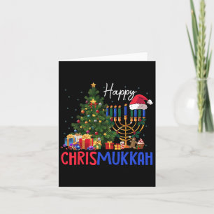 Merry Chrismukkah Happy Kersthanukkah Kaart