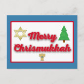 Merry Chrismukkah Interfaith Post Kaart (Voorkant)