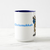 Merry Chrismukkah Jewish Reindeer Mug (Centre)