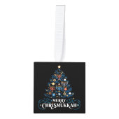 Merry Chrismukkah Joodse feestdag Chanoeka Kubus Ornament (Voorkant)