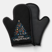 Merry Chrismukkah Joodse feestdag Chanoeka Ovenwant (Voorkant / Achterkant)