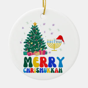 Merry Chrismukkah Keramisch Ornament
