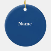 Merry Chrismukkah Manger Ornament past het aan! (Achterkant)