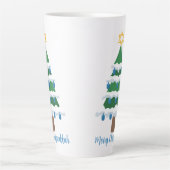 Merry Chrismukkah Schattige Chanoeka Christmas Latte Mok (Voorkant)