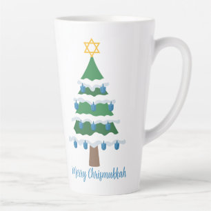 Merry Chrismukkah Schattige Chanoeka Christmas Latte Mok