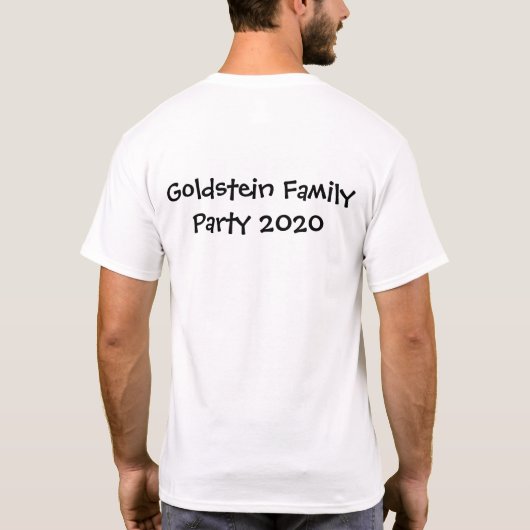 Merry Chrismukkah Snowman Menorah en Custom Name T-shirt (Achterkant)