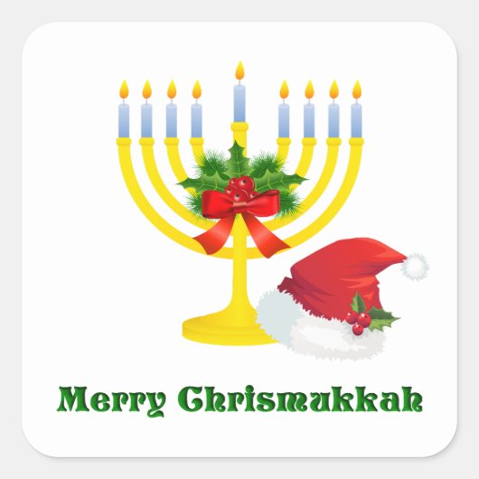 Merry Chrismukkah Stickers (Voorkant)