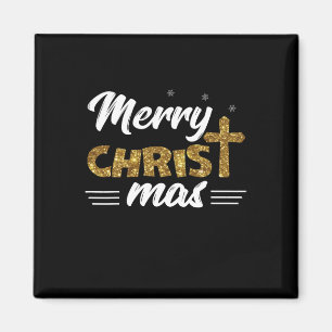 Merry Christ Mas Funny Christmas Family Matching G Magneet