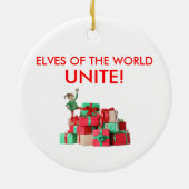 Merry Christmarx Keramisch Ornament (Achterkant)