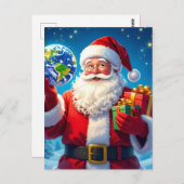 „Merry Christmas“1 Briefkaart (Voorkant / Achterkant)