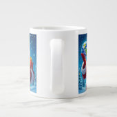 „Merry Christmas“1 Extra Grote Beker (Achterkant)