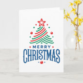 Merry Christmas 1 Kaart (Gele Bloem)