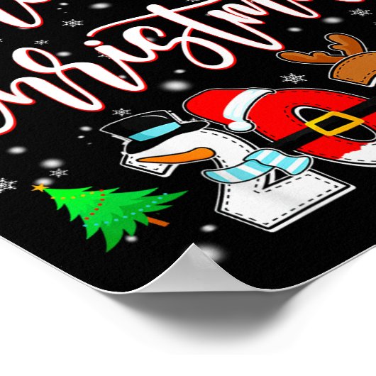 Merry Christmas 2025 Family Matching Pajamas Xmas Poster (Hoek)