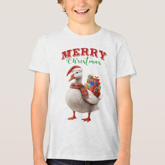 MERRY CHRISTMAS 2026 Tri-Blend SHIRT (Voorkant)