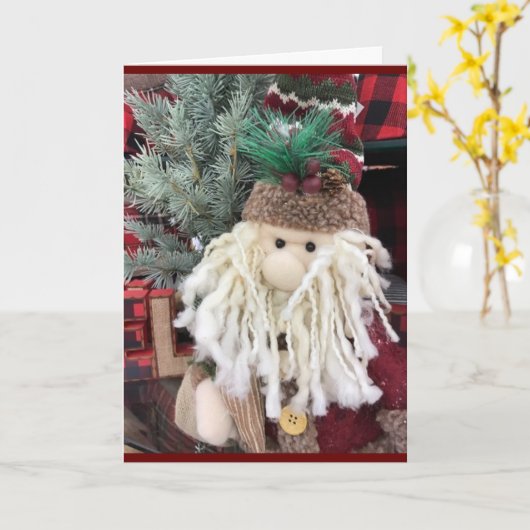 "MERRY CHRISTMAS & A HAPPY NEW YEAR" KAART (Gele Bloem)