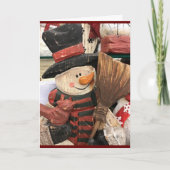 "MERRY CHRISTMAS & A HAPPY NEW YEAR" KAART (Voorkant)