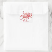 MERRY CHRISTMAS À MAIN | STICKER VACANCES (Sac)