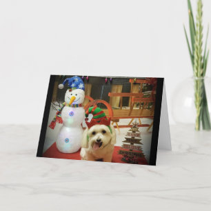 MERRY CHRISTMAS AAN ONZE DOG CARE GIVER FEESTDAGEN KAART