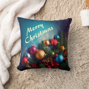 Merry Christmas Aangepaste gepersonaliseerde tekst Kussen