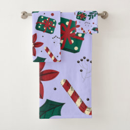 Merry Christmas Abstract Pattern Bad Handdoek